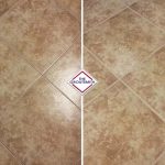 Floor Tile Grout - Before & After